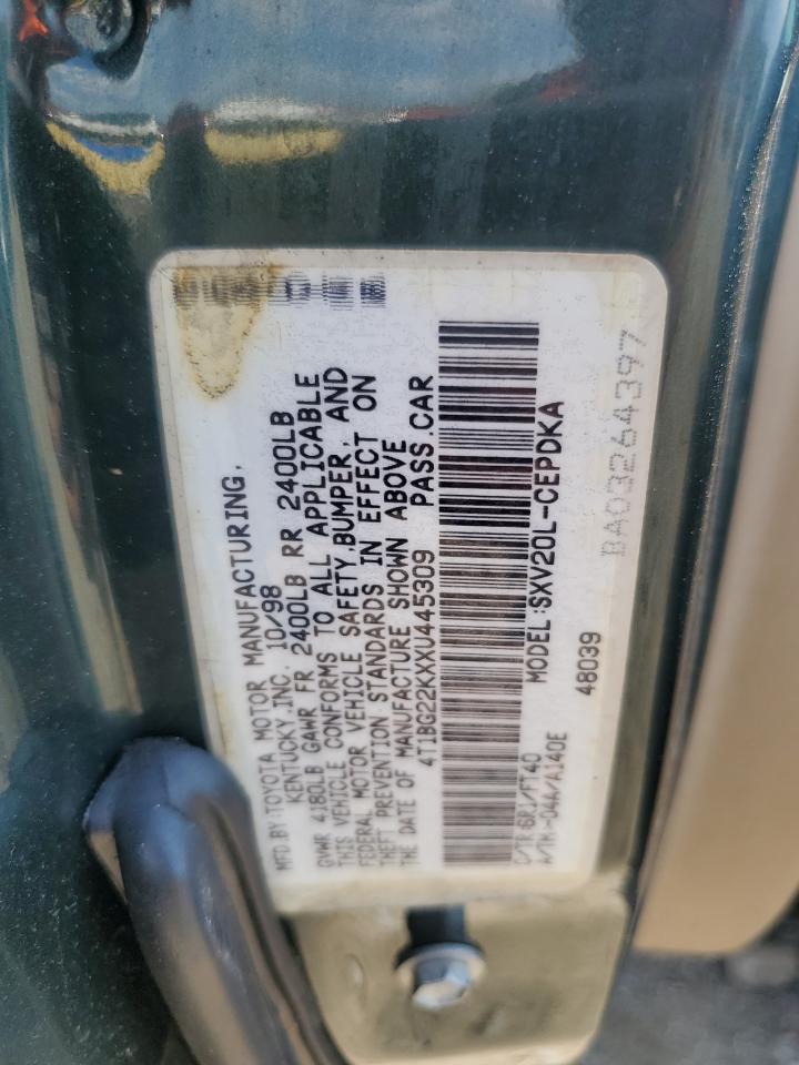 1999 Toyota Camry Ce VIN: 4T1BG22KXXU445309 Lot: 65040685
