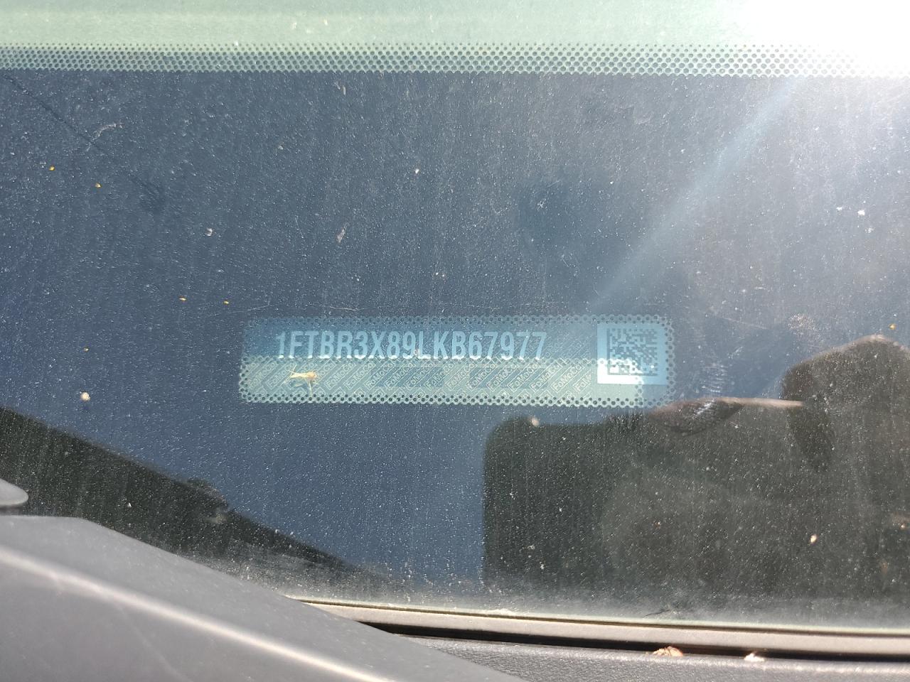 2020 Ford Transit T-250 VIN: 1FTBR3X89LKB67977 Lot: 65503335