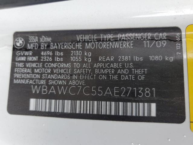 2010 BMW 335 XI  
