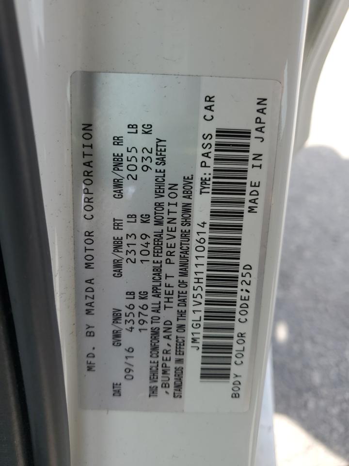 2017 Mazda 6 Touring VIN: JM1GL1V55H1110614 Lot: 63063225
