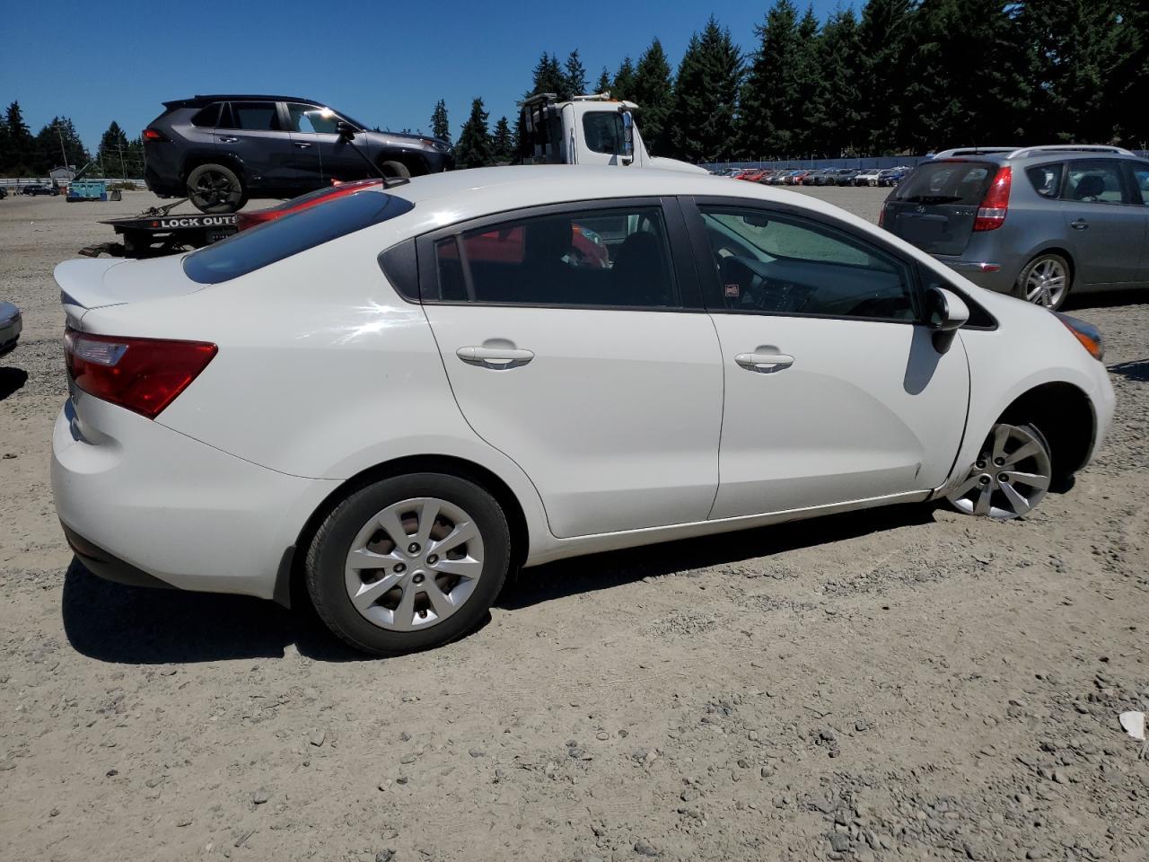 2014 Kia Rio at WA - Graham: KNADM4A30E6****** - Copart