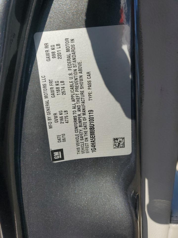 2011 Buick Lucerne Cx VIN: 1G4HA5EM8BU100119 Lot: 64472875