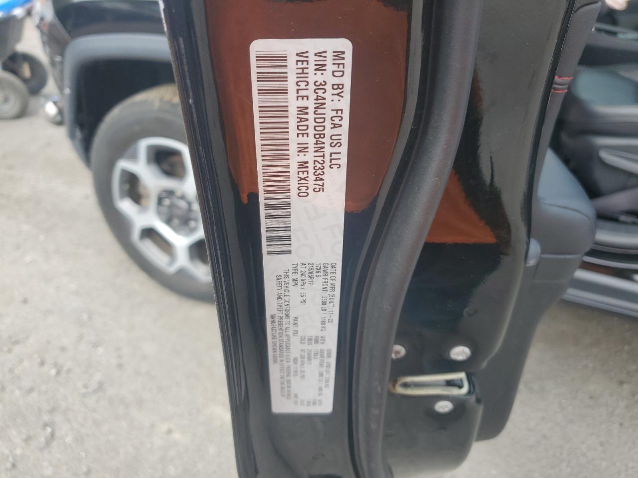 2022 Jeep Compass Trailhawk VIN: 3C4NJDDB4NT233475 Lot: 66906345