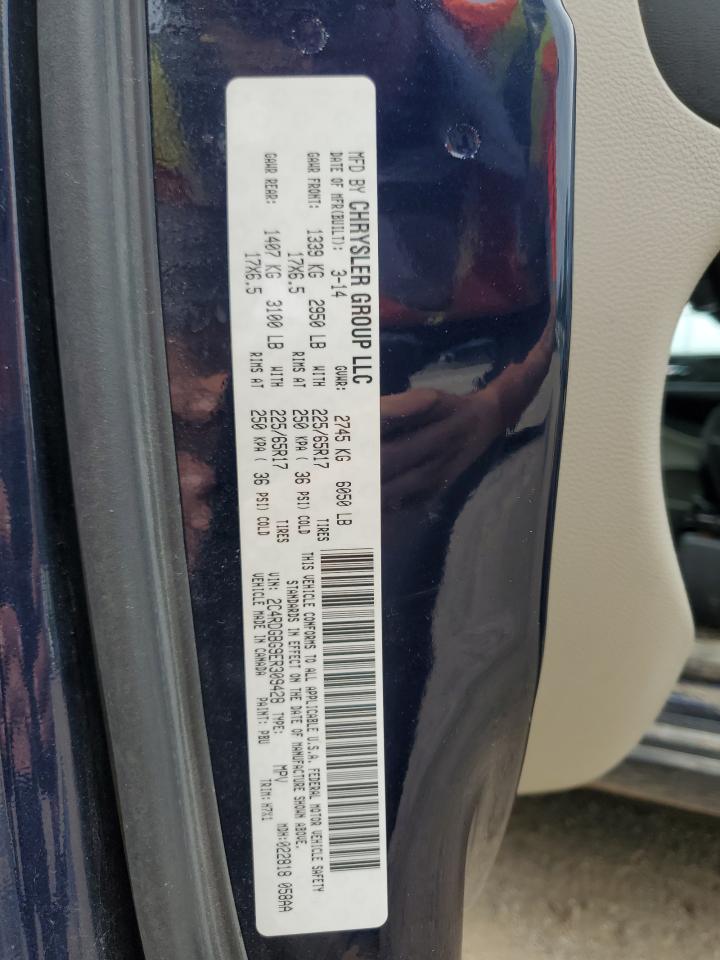 2014 Dodge Grand Caravan Se VIN: 2C4RDGBG9ER309428 Lot: 64569775