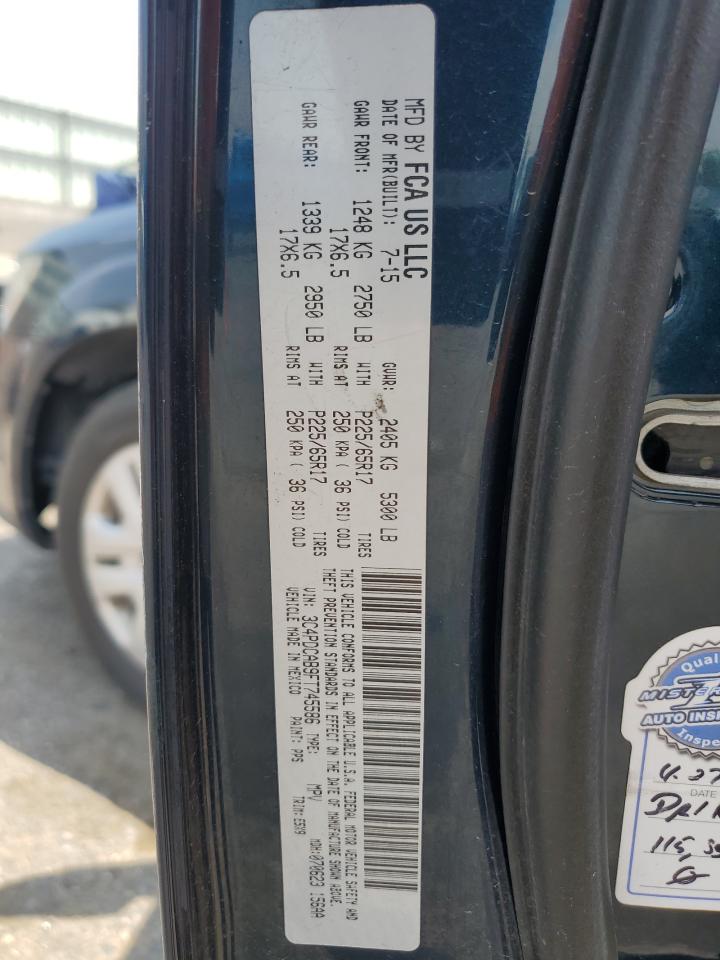 2015 Dodge Journey Se VIN: 3C4PDCAB9FT745586 Lot: 65199445