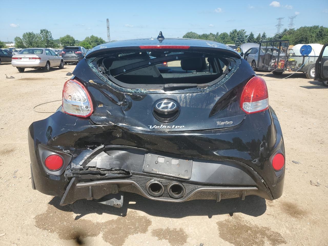 2016 Hyundai Veloster Turbo VIN: KMHTC6AE8GU266270 Lot: 62588855