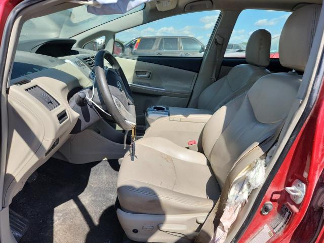  TOYOTA PRIUS 2012 Red