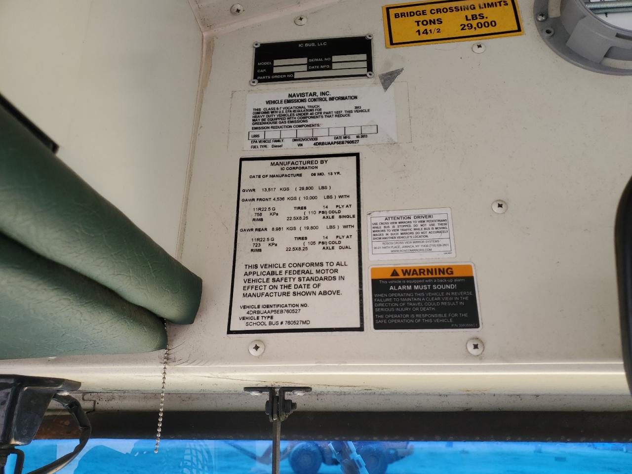 2014 Ic Corporation 3000 Ce VIN: 4DRBUAAP5EB760527 Lot: 64787945