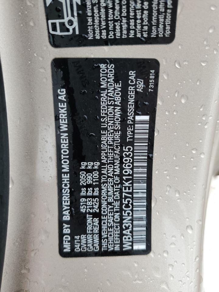 2014 BMW 428 Xi VIN: WBA3N5C57EK196935 Lot: 65337025