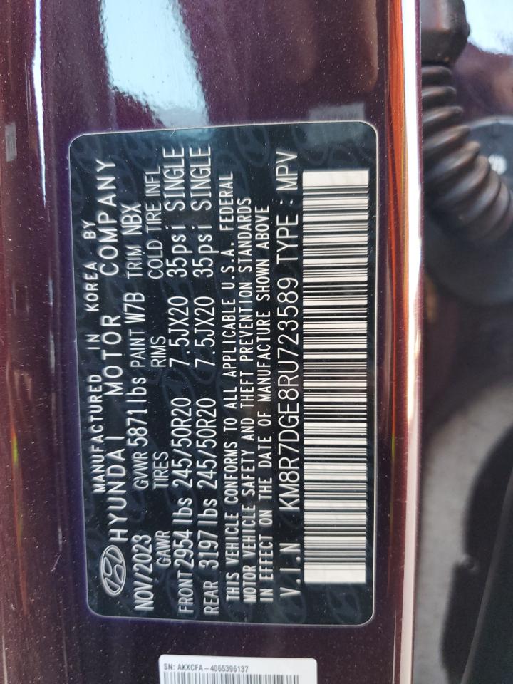 2024 Hyundai Palisade Calligraphy VIN: KM8R7DGE8RU723589 Lot: 66161685