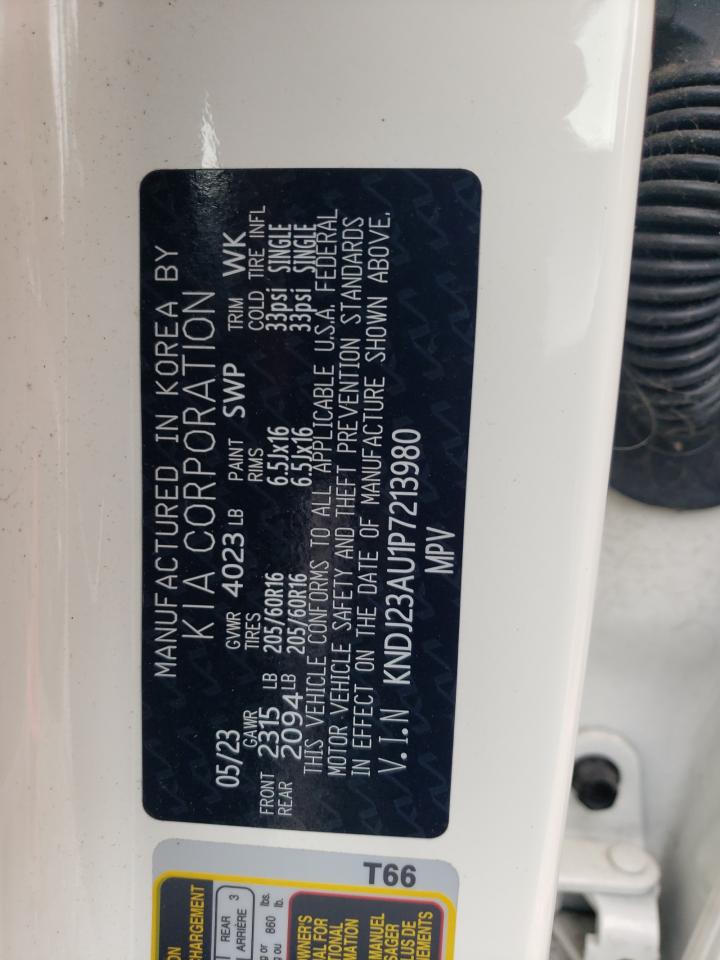 2023 Kia Soul Lx VIN: KNDJ23AU1P7213980 Lot: 63010745
