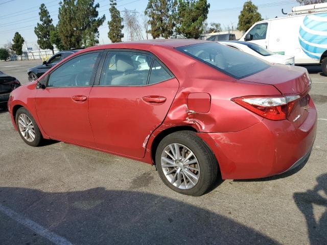  TOYOTA COROLLA 2015 Czerwony