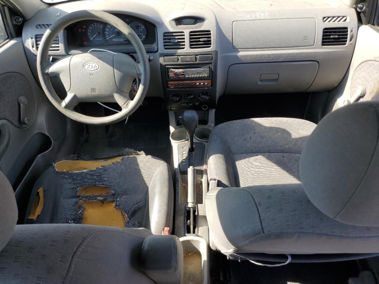2003 Kia Rio VIN: KNADC125036211317 Lot: 65753445