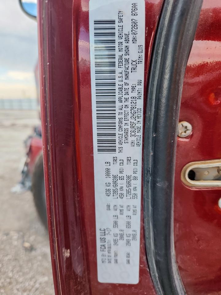 2017 Ram 2500 Laramie VIN: 3C6UR5FJ2HG781218 Lot: 63778365