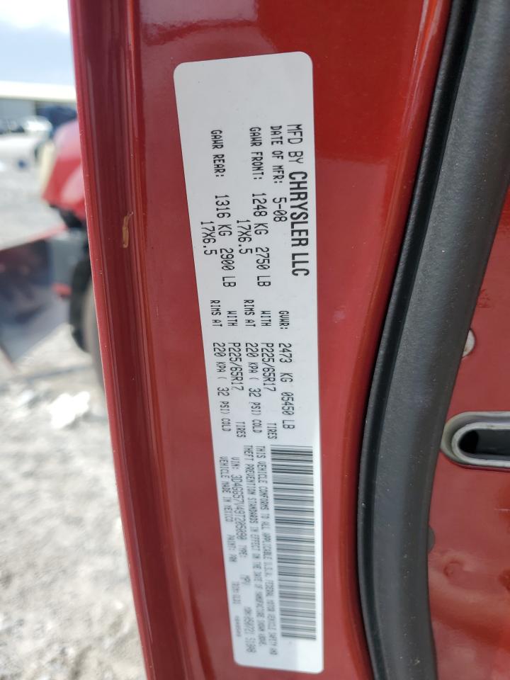 2009 Dodge Journey Sxt VIN: 3D4GG57V49T205090 Lot: 63642515