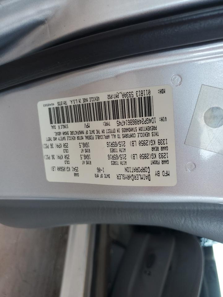 2006 Dodge Grand Caravan Se VIN: 1D4GP24R86B614745 Lot: 64189315