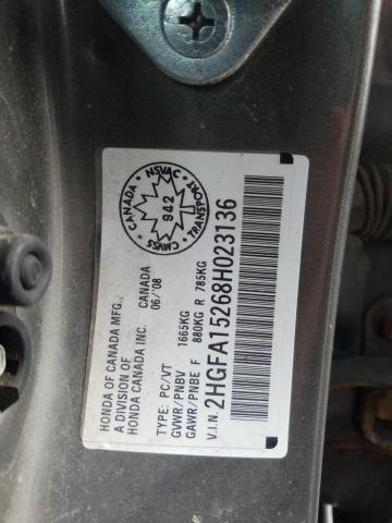 2008 HONDA CIVIC DX  
