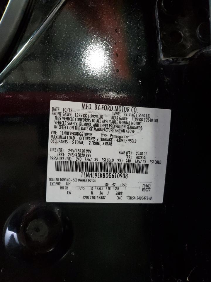 1LNHL9EK8DG610908 2013 Lincoln Mks