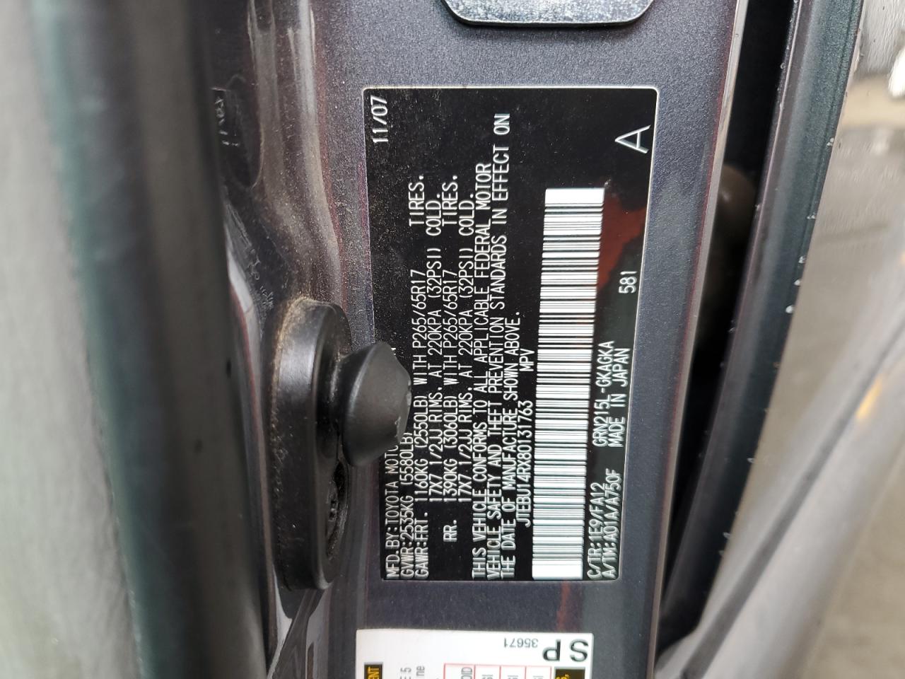 2008 Toyota 4Runner Sr5 VIN: JTEBU14RX80131763 Lot: 65387815