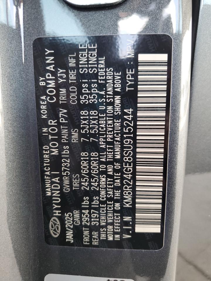 2025 Hyundai Palisade Sel VIN: KM8R24GE8SU915244 Lot: 63797515