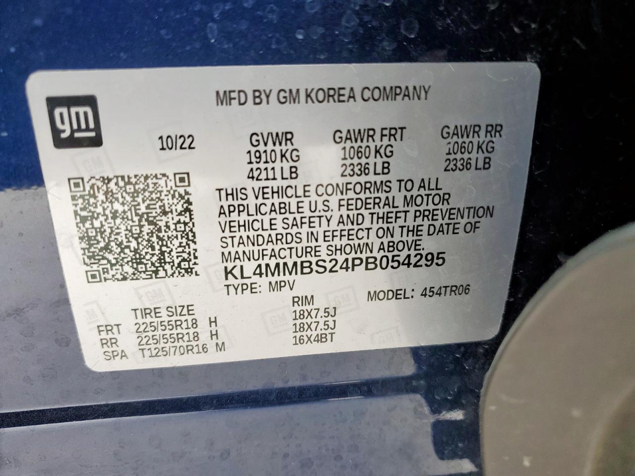 2023 Buick Encore Gx Preferred VIN: KL4MMBS24PB054295 Lot: 63345615