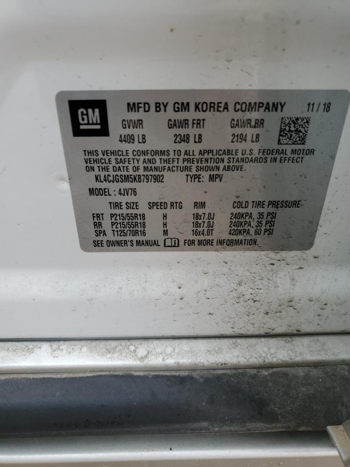 2019 Buick Encore Essence VIN: KL4CJGSM5KB797902 Lot: 64317065