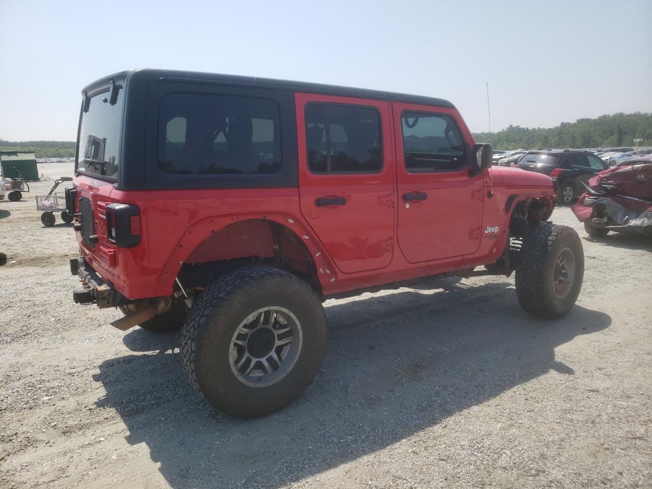 2018 Jeep Wrangler Unlimited Sport VIN: 1C4HJXDN6JW198418 Lot: 64064375
