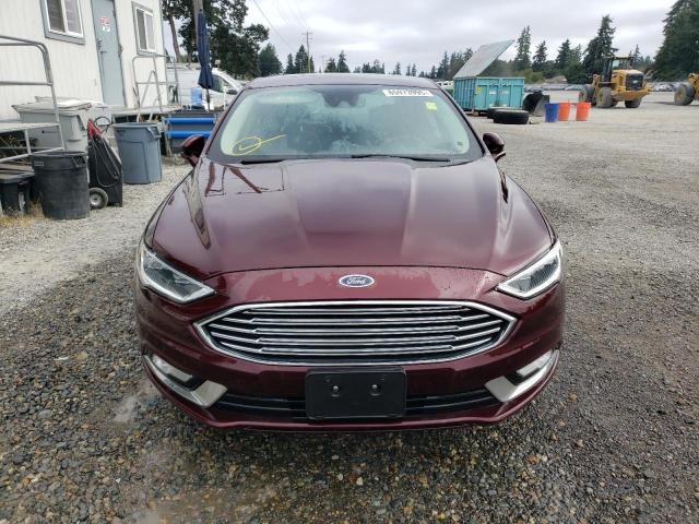 Sedans FORD FUSION 2017 Burgundy