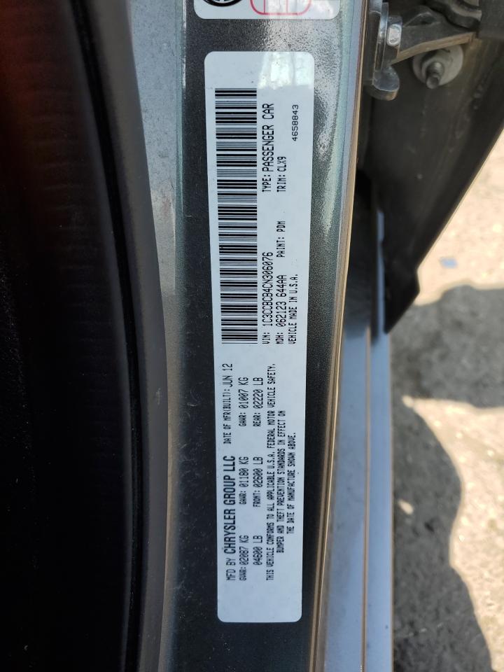 2012 Chrysler 200 Limited VIN: 1C3CCBCB4CN306076 Lot: 64065845