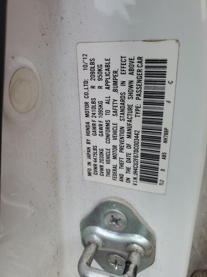 2013 Acura Tsx Tech VIN: JH4CU2F67DC003442 Lot: 63504455