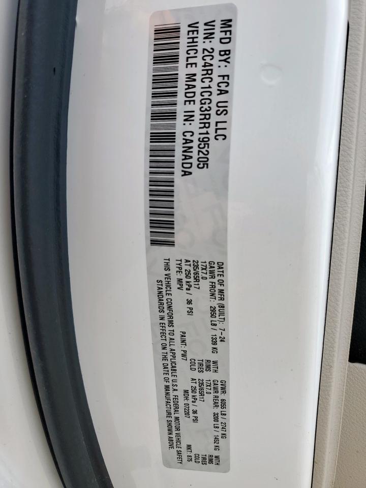 2024 Chrysler Voyager Lx VIN: 2C4RC1CG3RR195205 Lot: 64764865