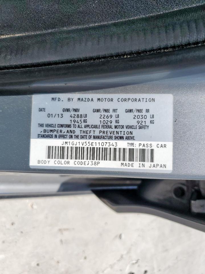 2014 Mazda 6 Touring VIN: JM1GJ1V55E1107343 Lot: 65232475
