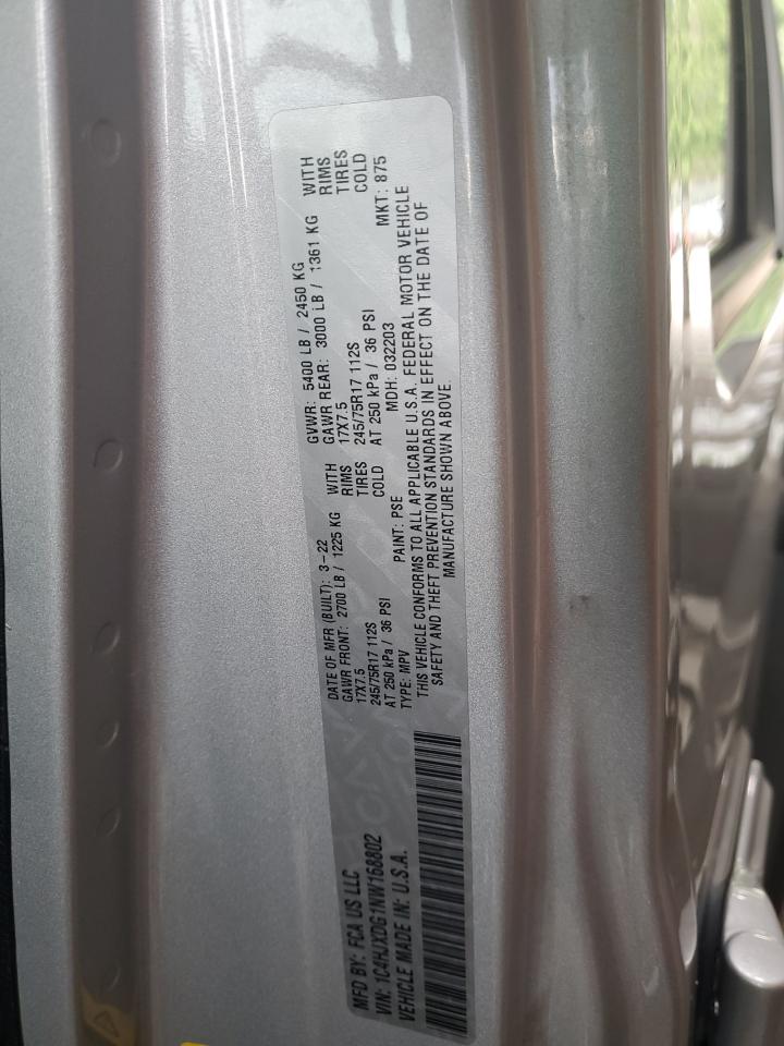 2022 Jeep Wrangler Unlimited Sport VIN: 1C4HJXDG1NW168802 Lot: 64758955