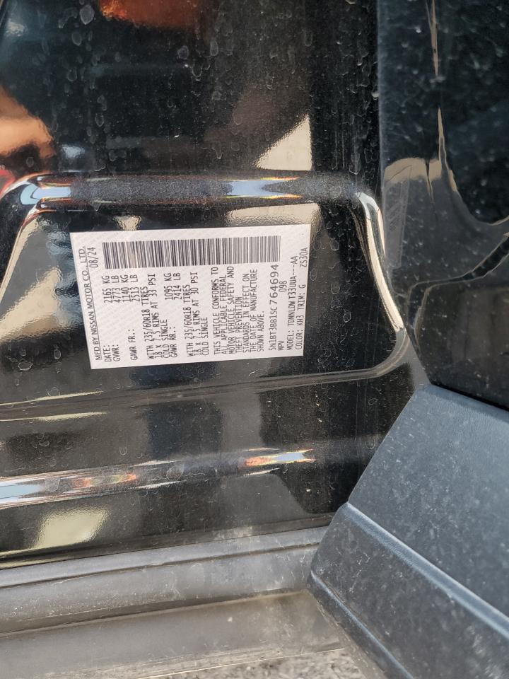 2025 Nissan Rogue Sv VIN: 5N1BT3BB1SC764694 Lot: 64662525