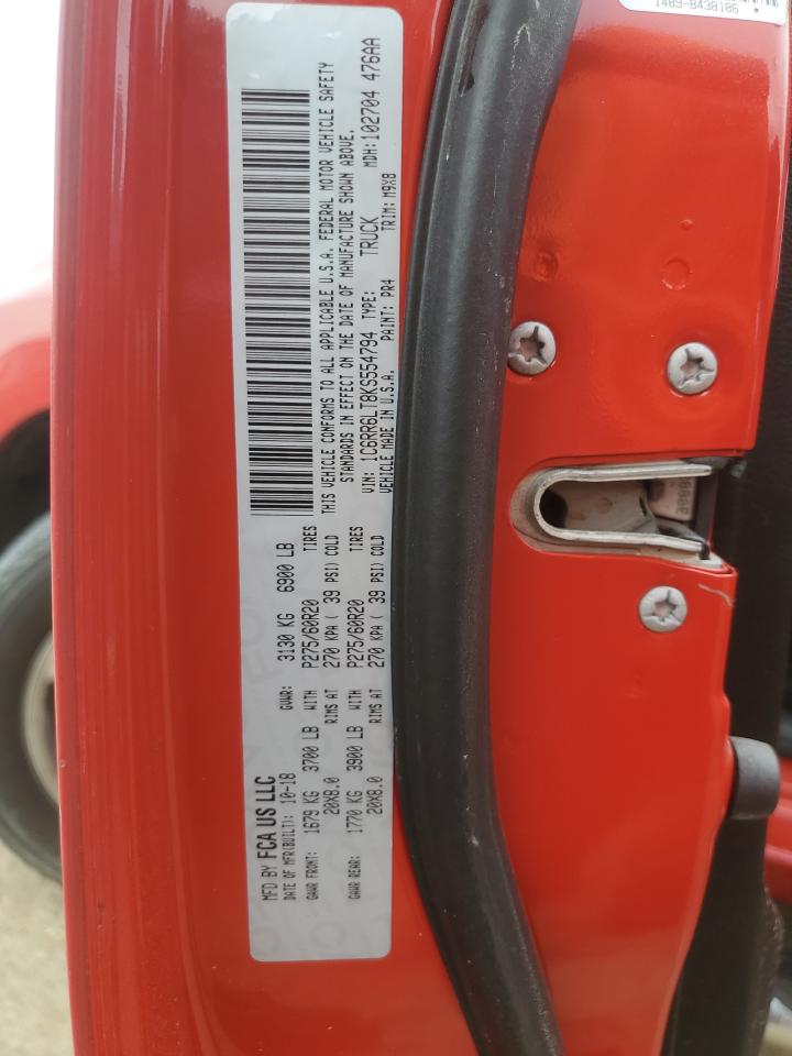 2019 Ram 1500 Classic Slt VIN: 1C6RR6LT8KS554794 Lot: 63929465