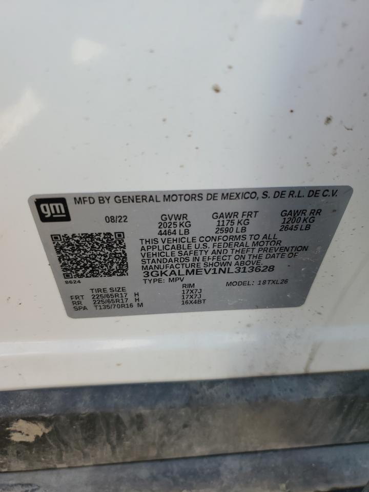 2022 GMC Terrain Sle VIN: 3GKALMEV1NL313628 Lot: 66014015