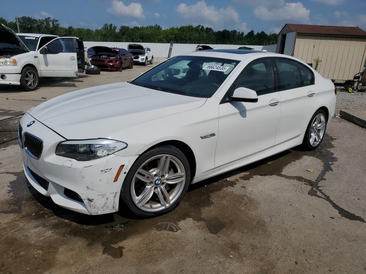 2013 BMW 535 Xi white null gas WBAFU7C51DDU68250 photo #1