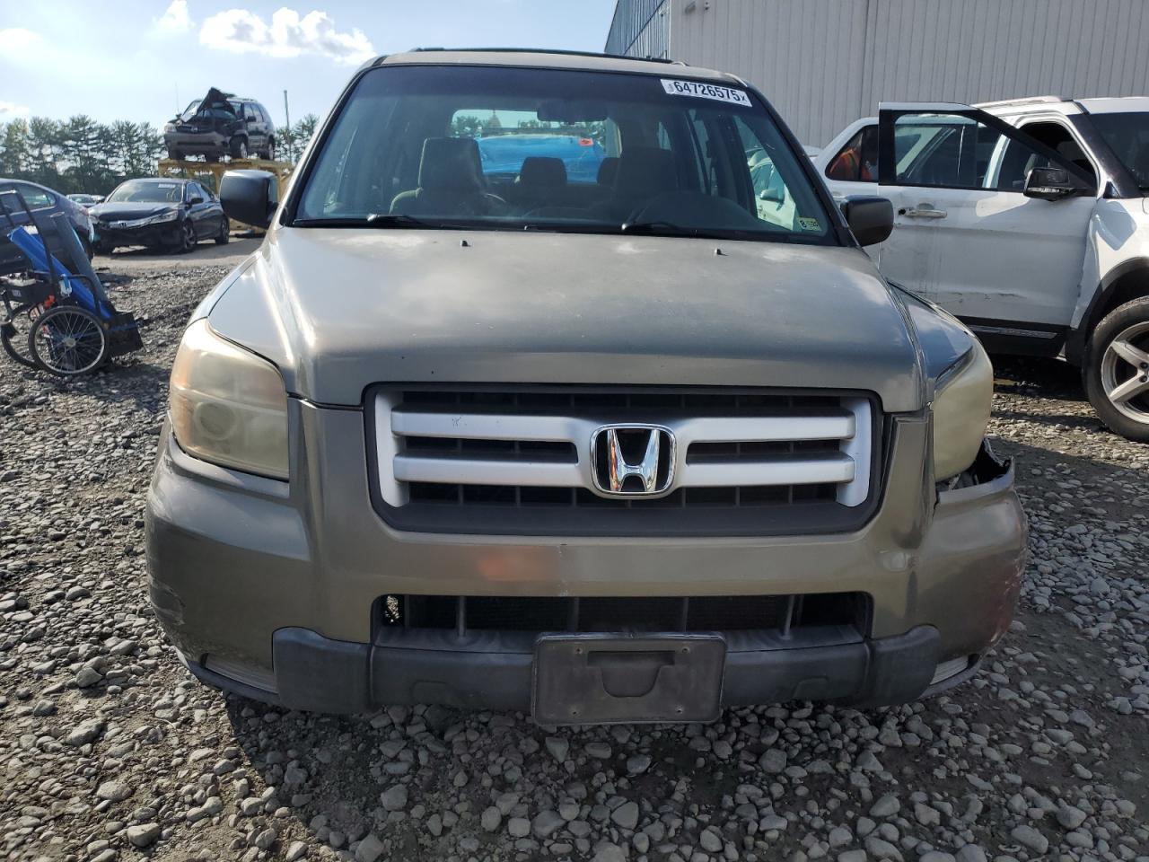 2007 Honda Pilot Lx VIN: 5FNYF18137B029704 Lot: 64726575