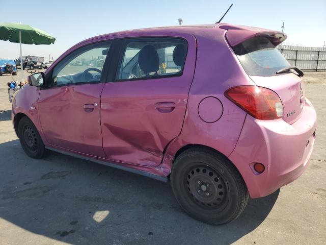 Hatchbacks MITSUBISHI MIRAGE 2015 Różowy