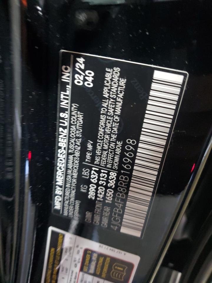 2024 Mercedes-Benz Gle 350 4Matic VIN: 4JGFB4FB8RB169698 Lot: 63218145
