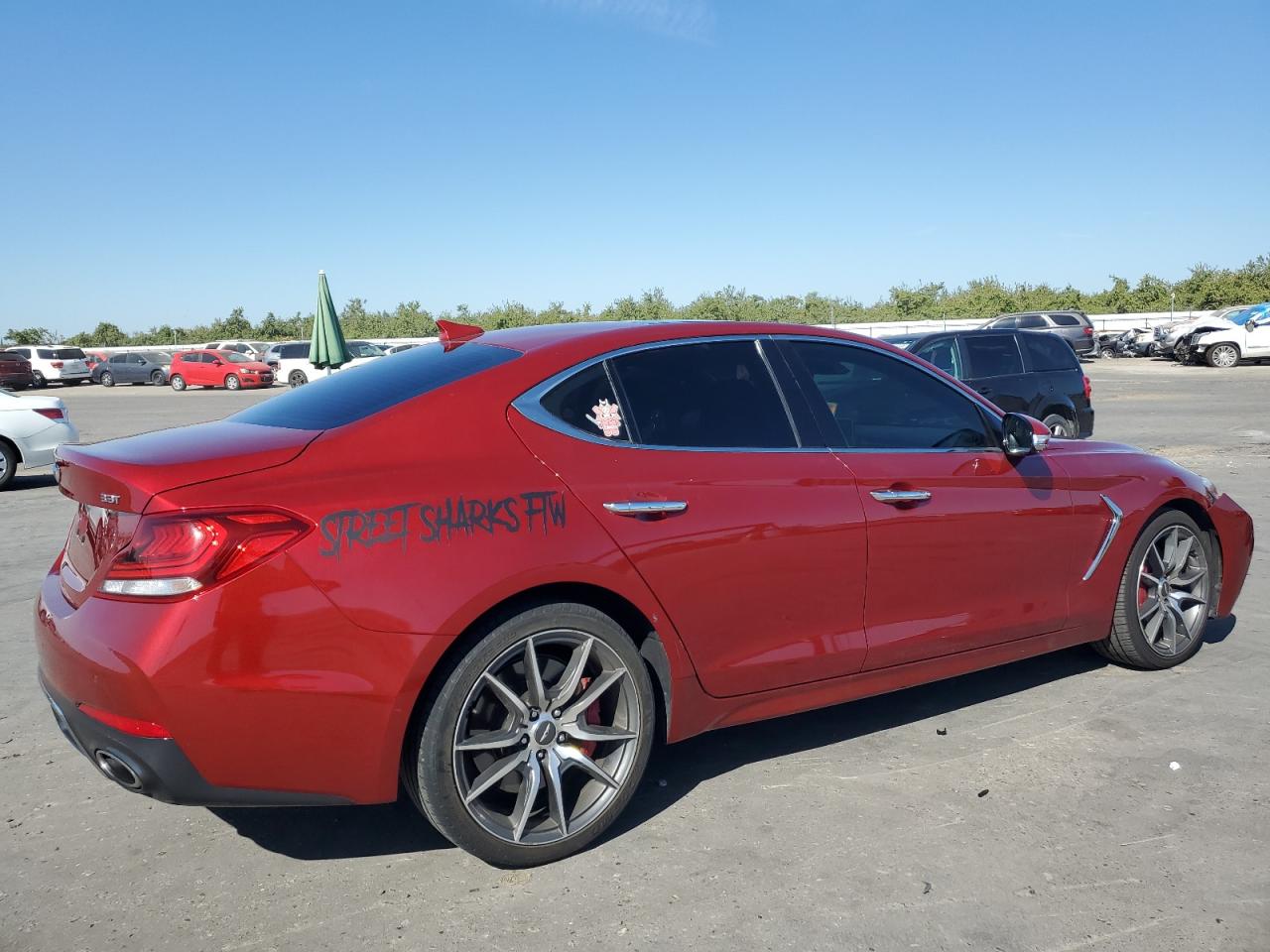 2020 Genesis G70 Elite red null gas KMTG74LE4LU046406 photo #4