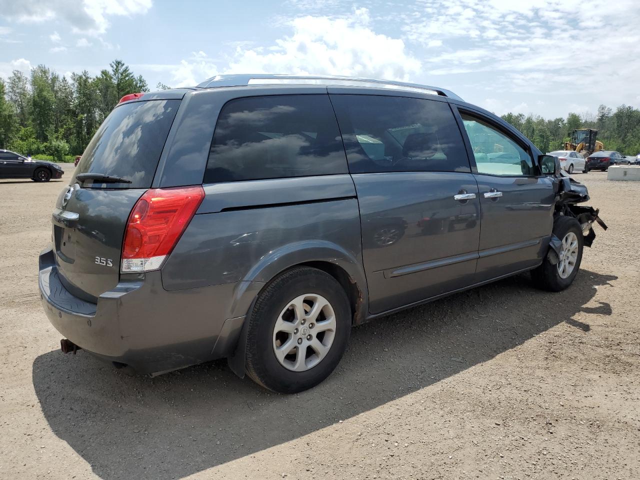 2008 Nissan Quest S grey van gas 5N1BV28U88N101942 photo #4