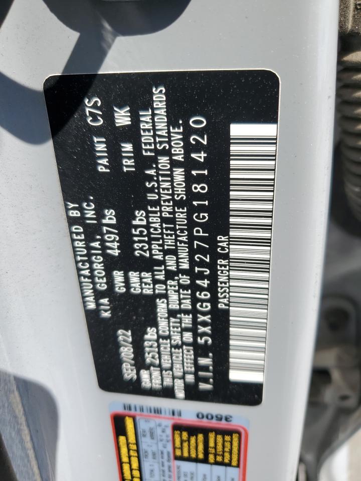 2023 Kia K5 Gt Line VIN: 5XXG64J27PG181420 Lot: 63820315