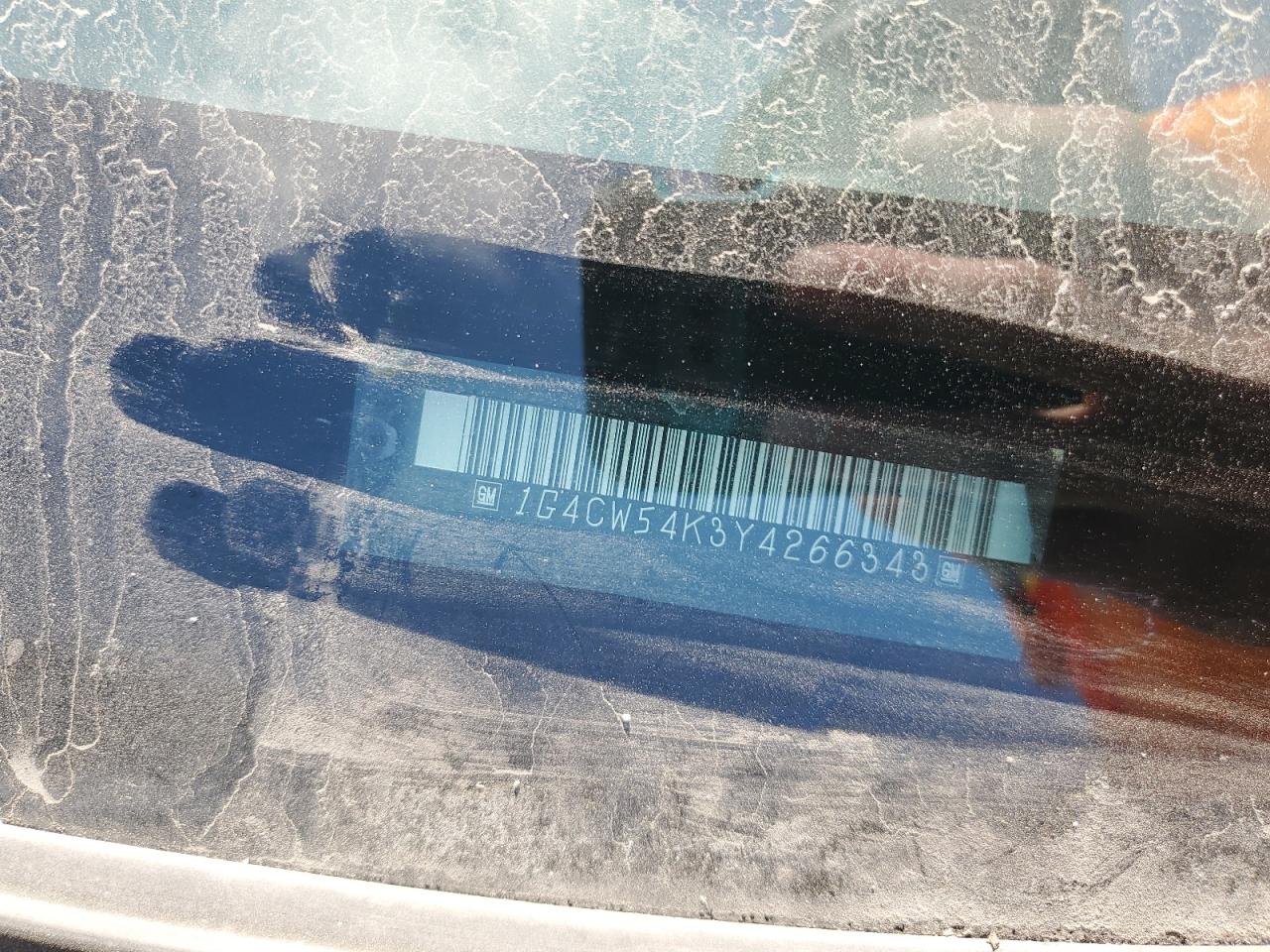 2000 Buick Park Avenue VIN: 1G4CW54K3Y4266343 Lot: 65950125