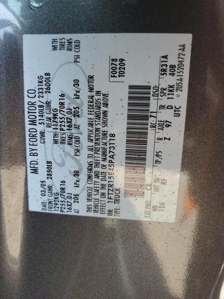 2005 Ford Ranger Super Cab VIN: 1FTZR15E45PA73118 Lot: 64683135