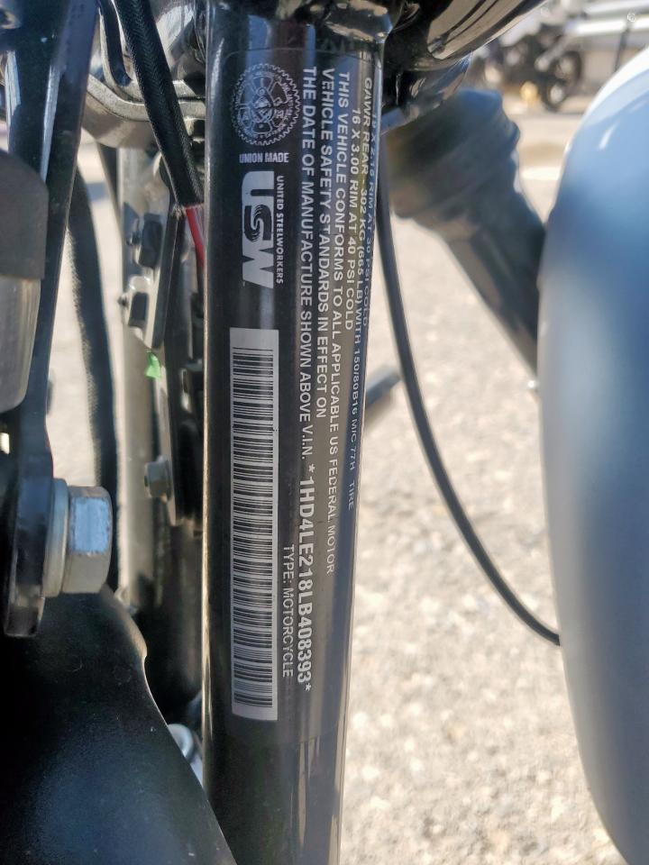 2020 Harley-Davidson Xl883 N VIN: 1HD4LE218LB408393 Lot: 64306105