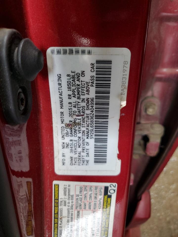 2006 Pontiac Vibe VIN: 5Y2SL65836Z404996 Lot: 67033145