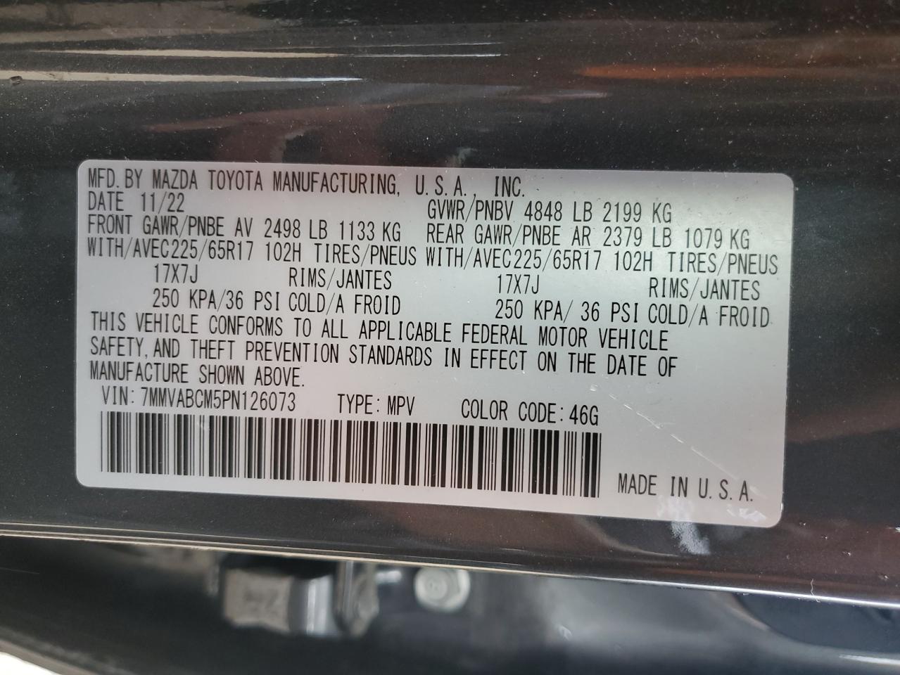 2023 Mazda Cx-50 Preferred Plus VIN: 7MMVABCM5PN126073 Lot: 62129145