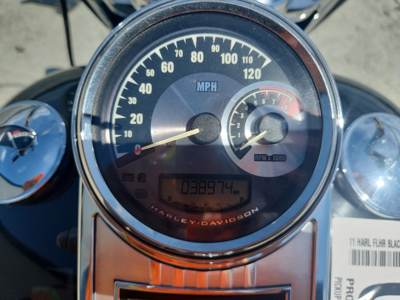 2011 Harley-Davidson Flhr VIN: 1HD1FB419BB627416 Lot: 63234205