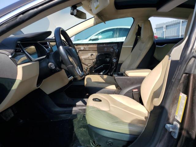  TESLA MODEL S 2013 tan